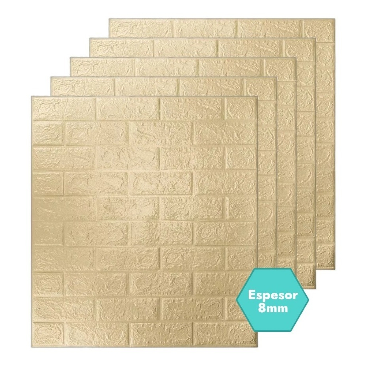 Set X5 Revestimientos Adhesivo Panel 3d Simil Ladrillo - Imagen 25
