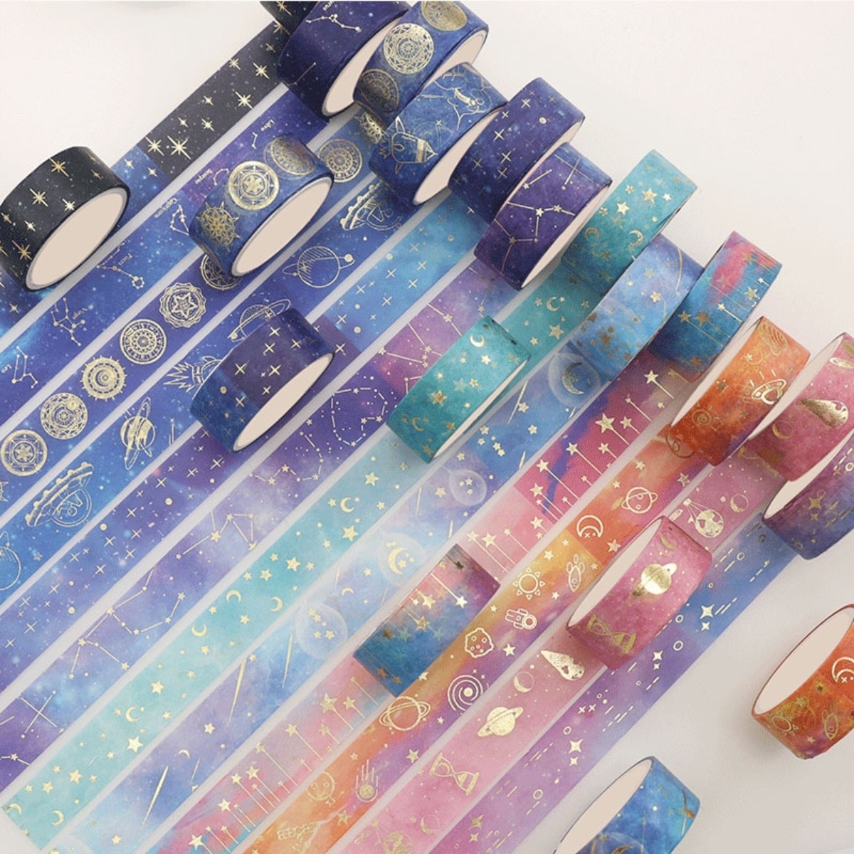 Set X12 Cinta Adhesiva Decorativa De Papel Washi Tape Deco - Imagen 6