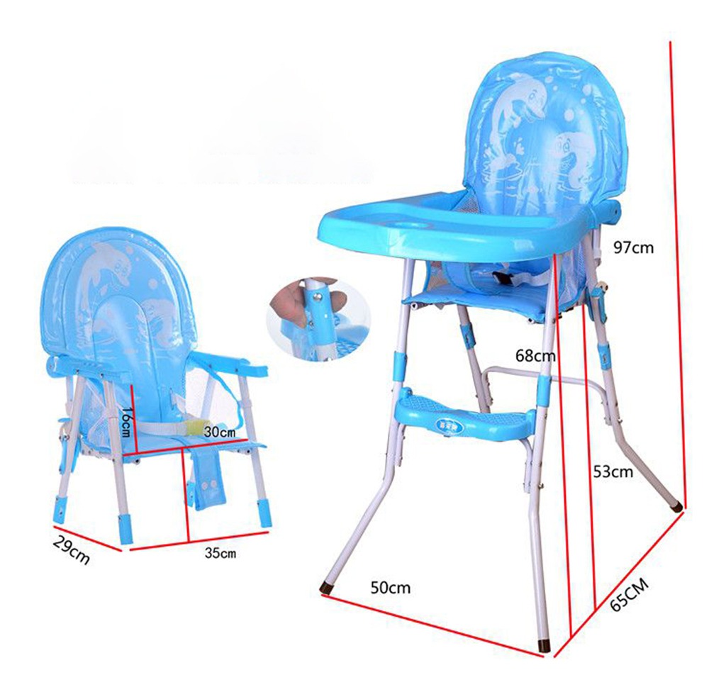 D_756521-MLU40243846473_122019-F.jpg Silla De Comer Para Bebé Plegable Seguridad Calidad Superior - Imagen 1