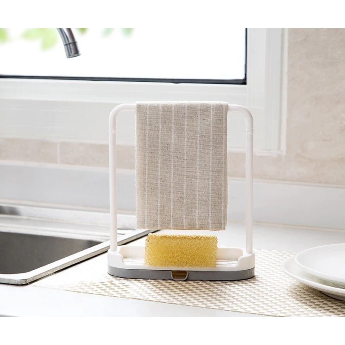 Soporte Organizador Escurridor De Esponja Y Paño Cocina - Imagen 9