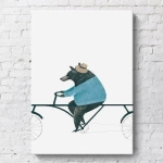 Cuadros Modernos Decorativo Marco Madera Tripticos Infantil - Imagen 4