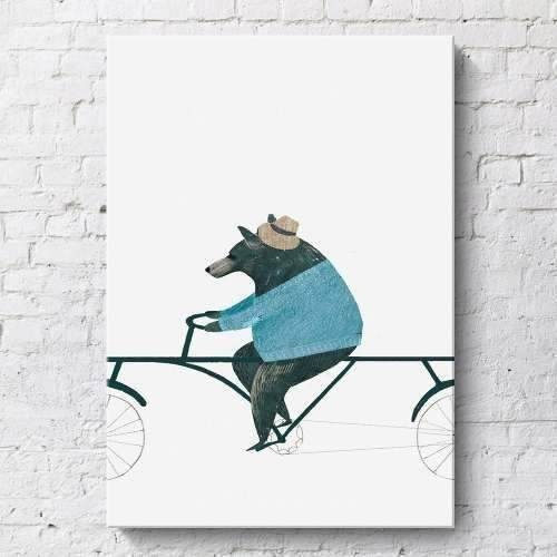 D_760120-MLU40243800643_122019-F.jpg Cuadros Modernos Decorativo Marco Madera Tripticos Infantil - Imagen 4