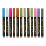 Marcadores Metalicos Punta Redonda Brush Pen Varios Colores - Imagen 13