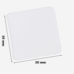 Set X10 Cinta Adhesiva Doble Faz Viscosa Impermeable 35x35mm - Imagen 2