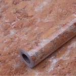 Papel Adhesivo Empapelar Lavable Simil Marmol Rojo 122 Cm - Imagen 2