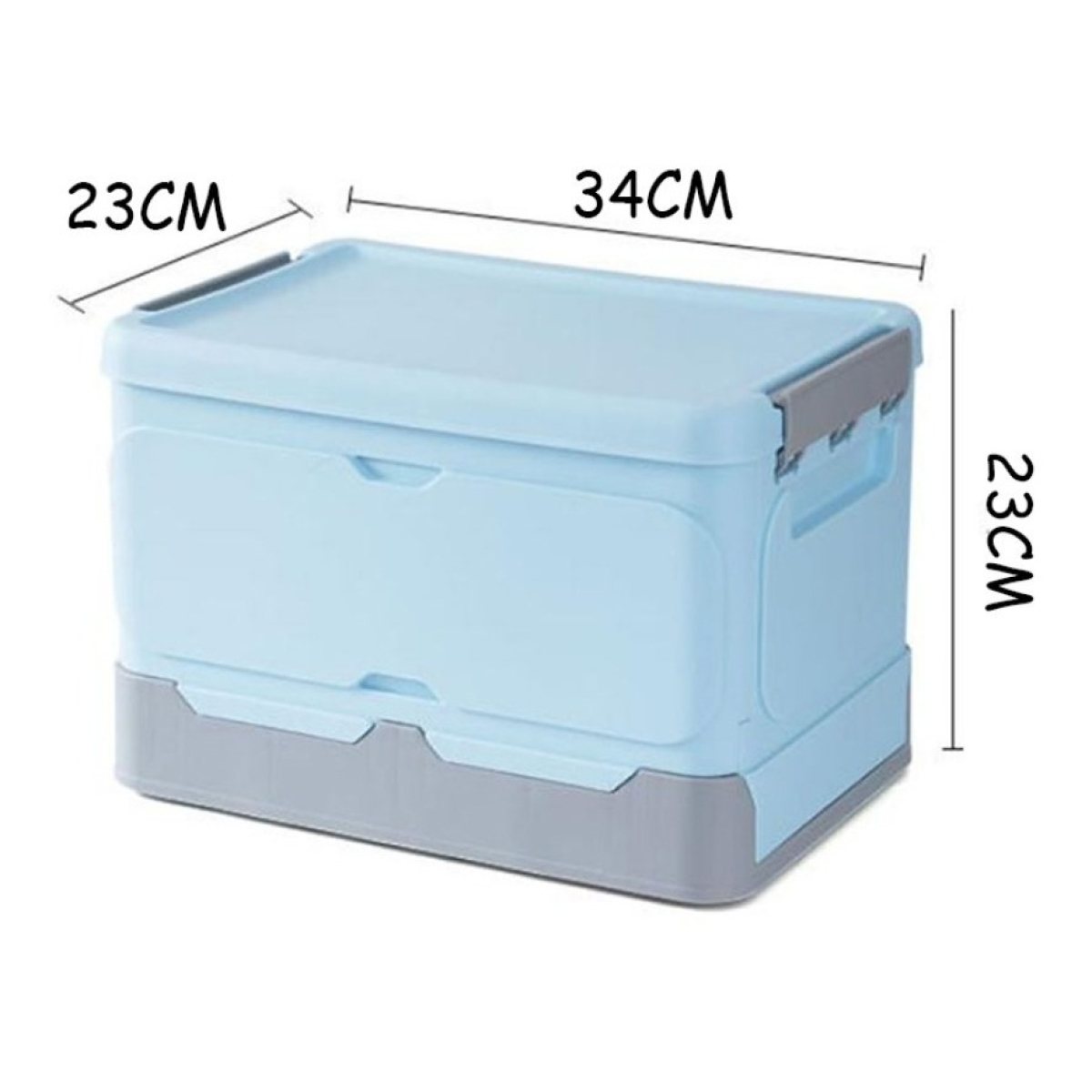 Caja De Almacenamiento Organizacion Con Tapa Y Tranca Chica - Imagen 18