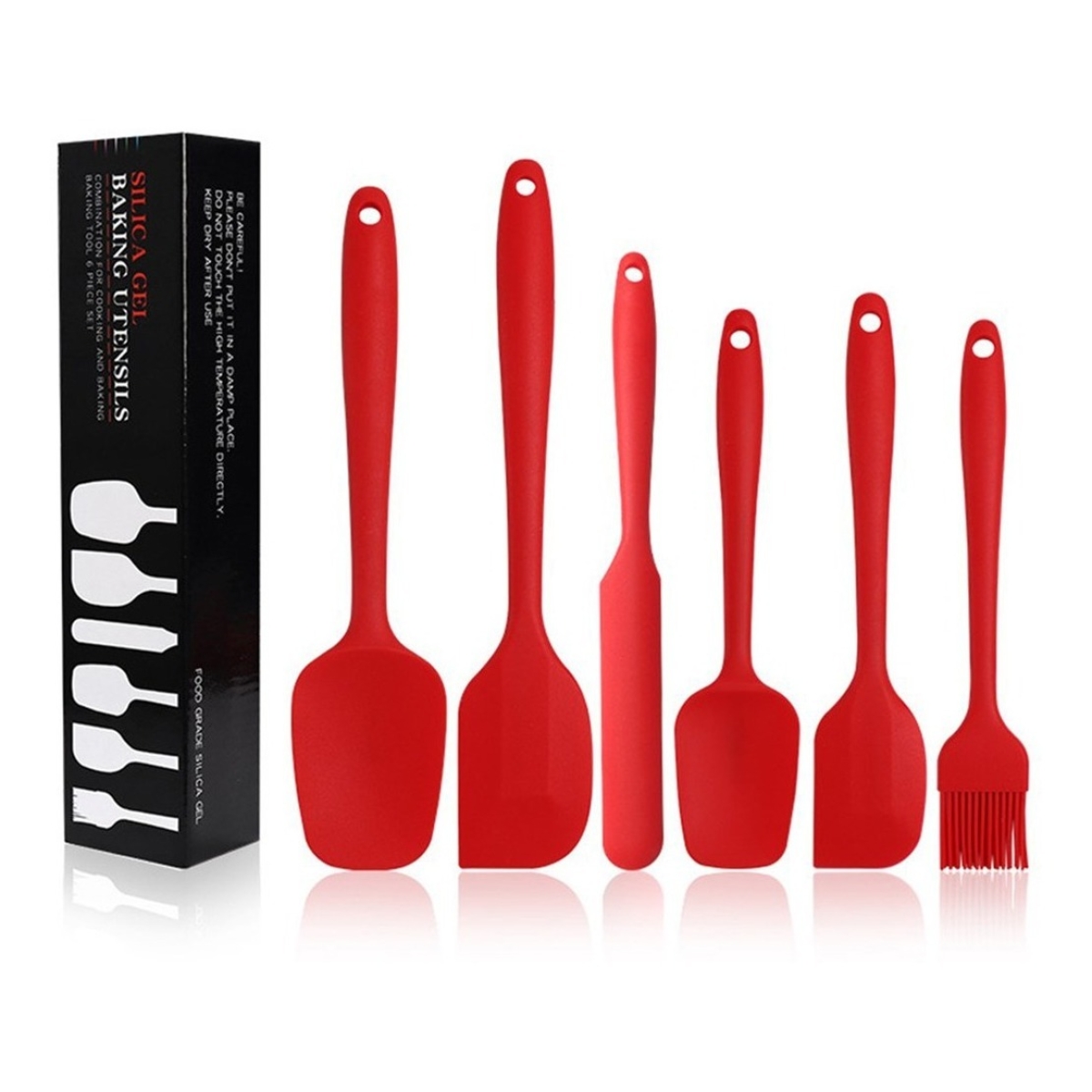 Set X6 Utensilios Menage Silicona De Cocina Repostería - Imagen 1
