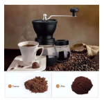 Molinillo Café Manual Fresas De Cerámica +frasco Para Granos - Imagen 4