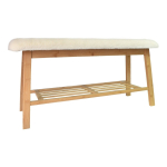 Banqueta Banco Pie De Cama Nordico Dormitorio Corderito - Imagen 4