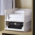 Organizador De Ropa Desmontable Estante Apilable Ropero 14cm - Imagen 9