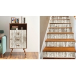 Papel Adhesivo Tapiz Pared Liston Claro Grueso Iluminaras - Imagen 3