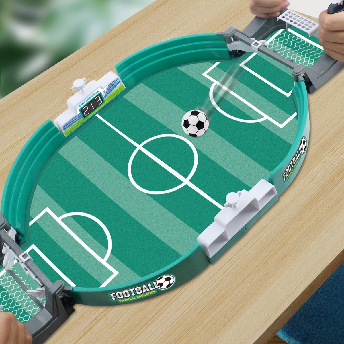 LIOOBO Juego de mesa oficial de fútbol de mesa, 15 unidades, juego de mesa,  futbolín, mini accesorios, pelota de fútbol interior, accesorios