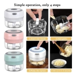 Cortador Triturador Eléctrico Ajo Verduras Recargable 100 Ml - Imagen 19