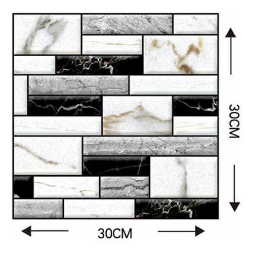 D_769811-MLU40243764533_122019-F.jpg Revestimientos Adhesivo Panel 3d Ladrillo Blanco 30x30 A6 - Imagen 1