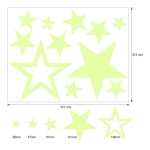 Set Vinilos Luna Y Estrellas Pegatinas Brillantes Decorativa - Imagen 4