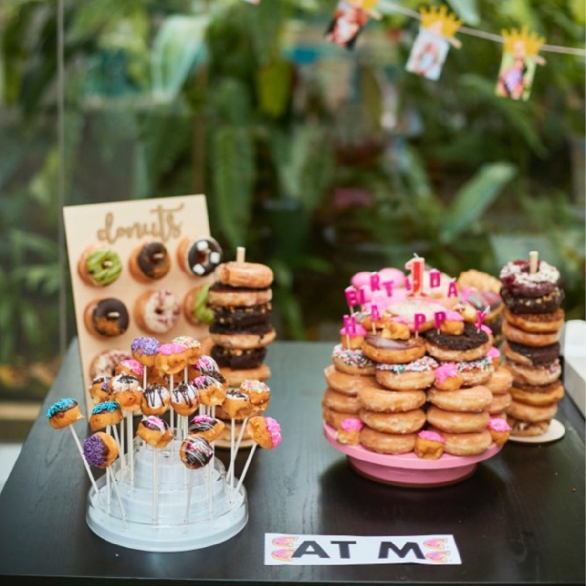 Decoracion Para Cumpleaños Fiestas Panel Porta Donas - Imagen 5