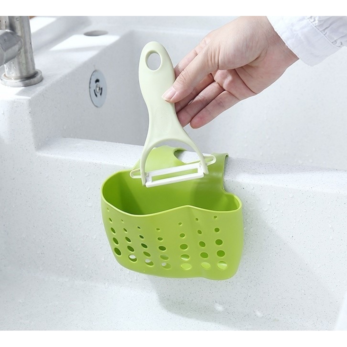 Porta Esponja De Silicona Para Cocina Escurridor Colgante - Imagen 15