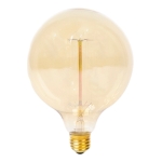 Plafon Colgante Porta Foco + Lampara Filamento Retro Globo - Imagen 4