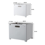 Cesto Ropa Sucia Plegable Para Colgar Pared Baño Caja Chico - Imagen 7