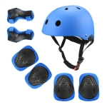 Set De 7 Protecciones Para Niños Casco Rodilleras Coderas - Imagen 6
