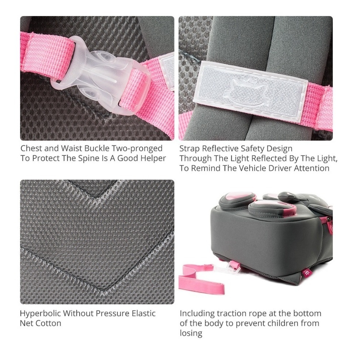 Mochila Animales 3d Para Seguridad Infantil E Impermeable - Imagen 19