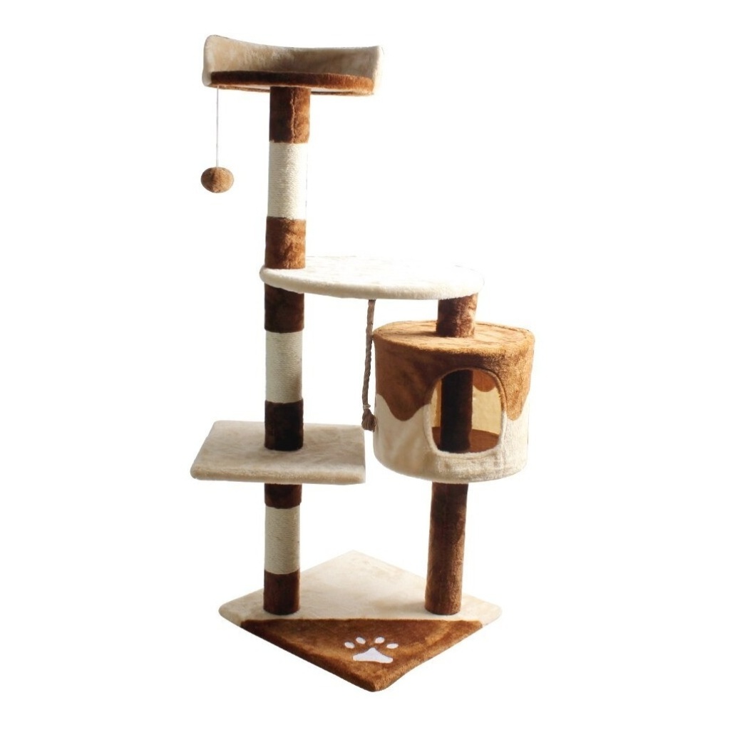 Torre Rascador Tres Niveles Para Gatos Juego Iluminarás 0417