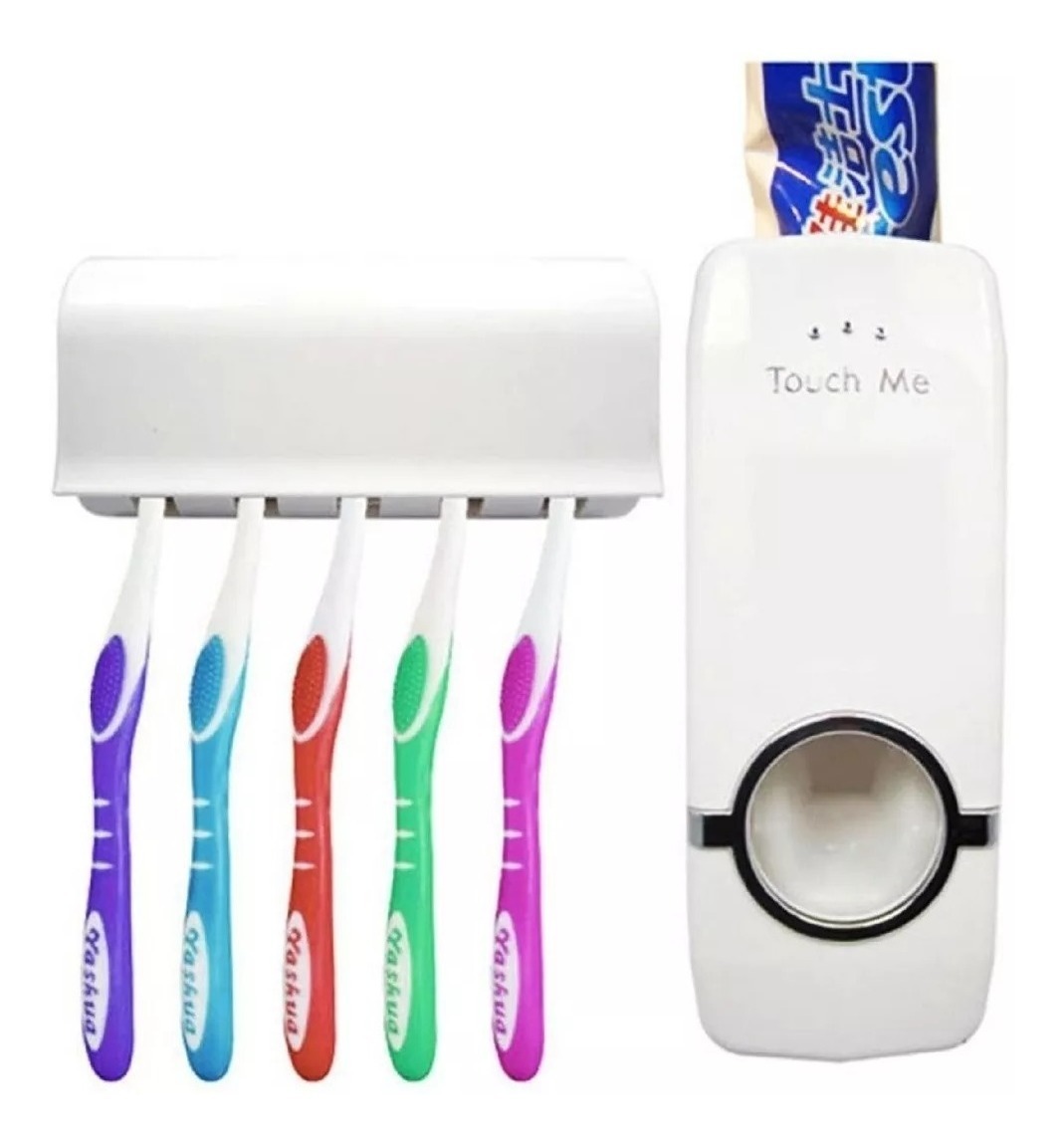 D_777107-MLU40775537805_022020-F.jpg Dispensador De Pasta Automatico Y Porta Cepillo Para 5 - Imagen 1