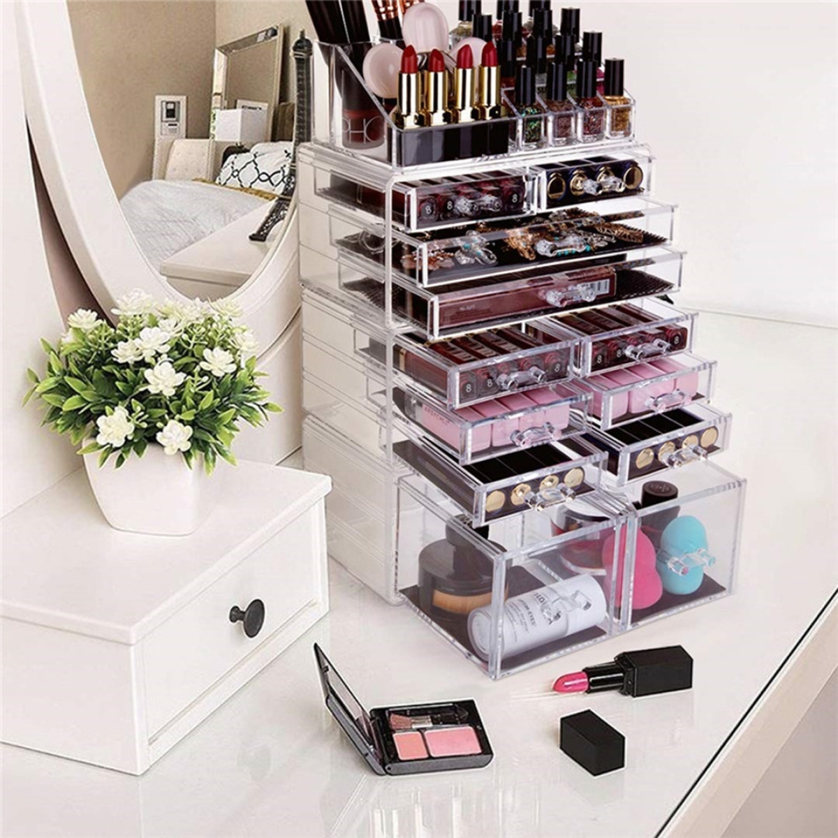 Organizador Cosméticos Exhibidor Maquillaje Acrílico Grande - Imagen 8