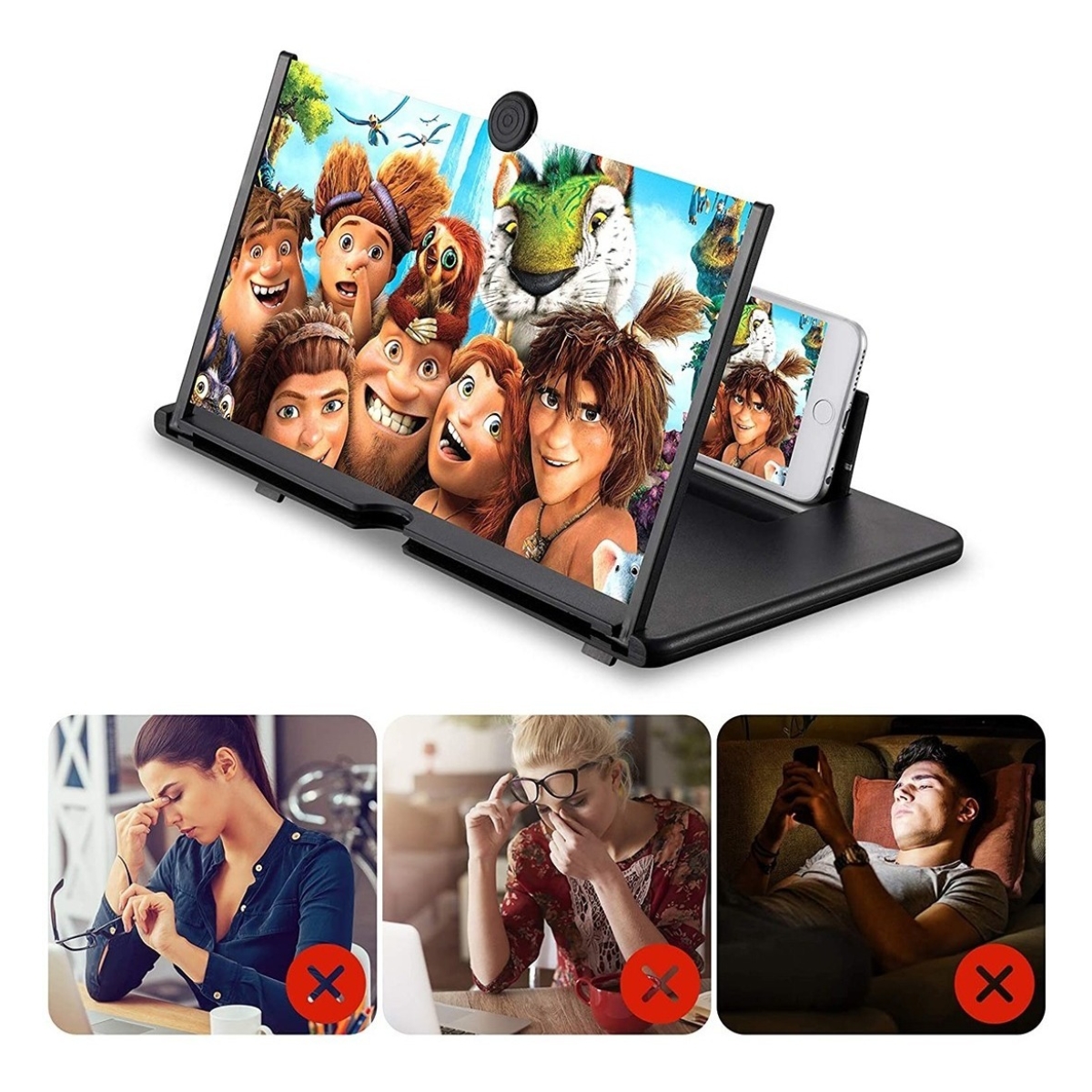 Lupa Aumenta Amplifica Pantalla De Celular 3d 12 Pulgadas - Imagen 16