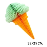 Decoracion De Cumpleaños Globo De Papel Cono Helado 30cm - Imagen 4