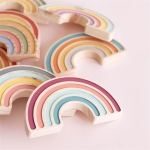 Adorno Arcoiris De Madera Para Cuarto Infantil Boho - Imagen 3