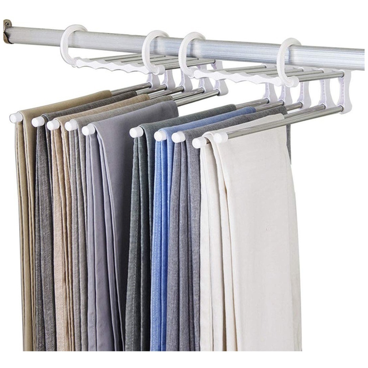 Perchas Practicas Organizador Acero Inoxidable - Imagen 12