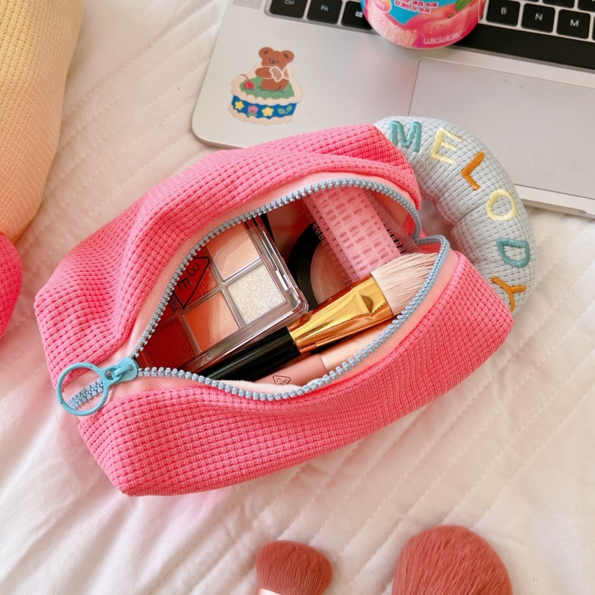 Neceser Cartuchera Porta Maquillaje Con Cierre - Imagen 6