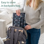 Cambiador Portatil Bebe Plegable Impermeable Porta Toallitas - Imagen 4