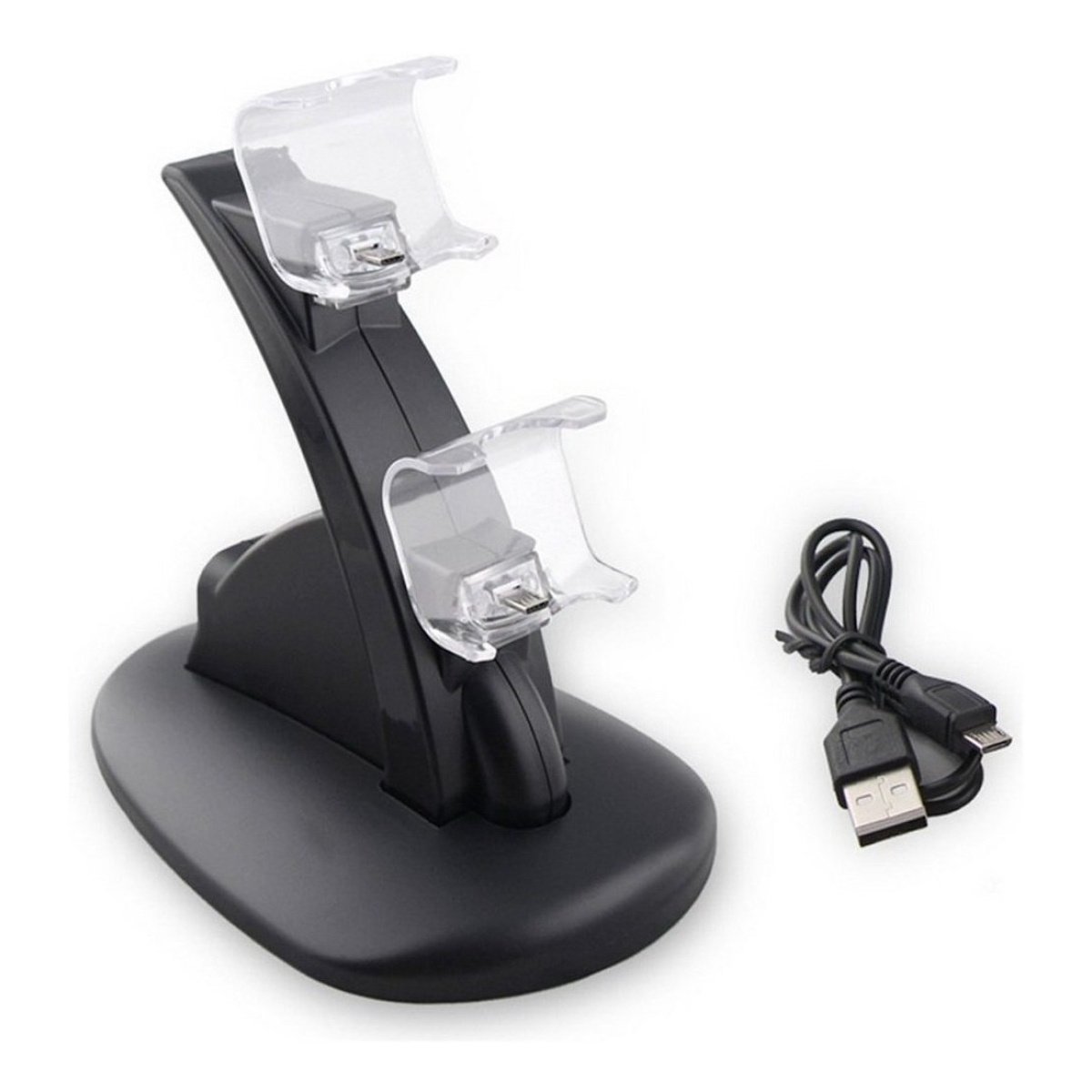 Base Dock Doble Cargador Stand Control Joystick Play 4 Ps4 - Imagen 1