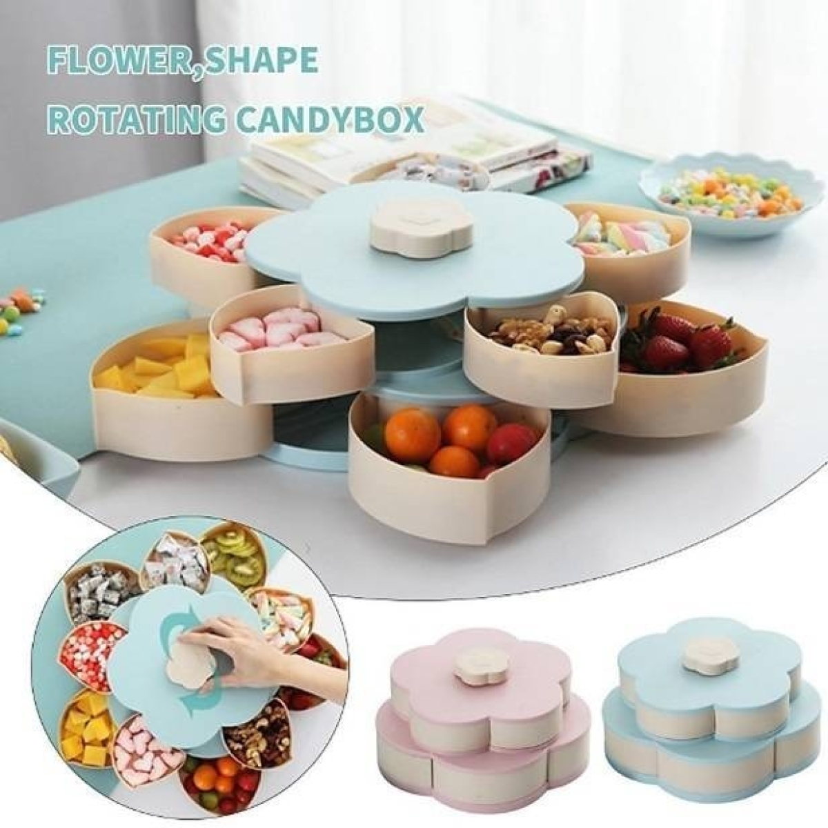 Caja Plegable Organizador Snack Picadas Caramelos 10 Compart - Imagen 8