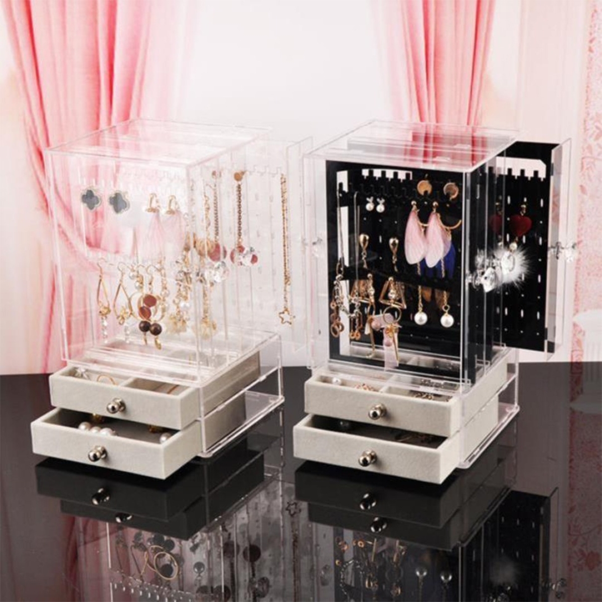 Organizador Exhibidor De Joyas Joyero Diseño Acrilico Cajón - Imagen 12