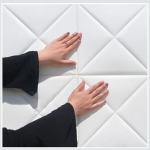 Revestimientos Adhesivo Panel 3d Blanco Dormitorio Living - Imagen 2