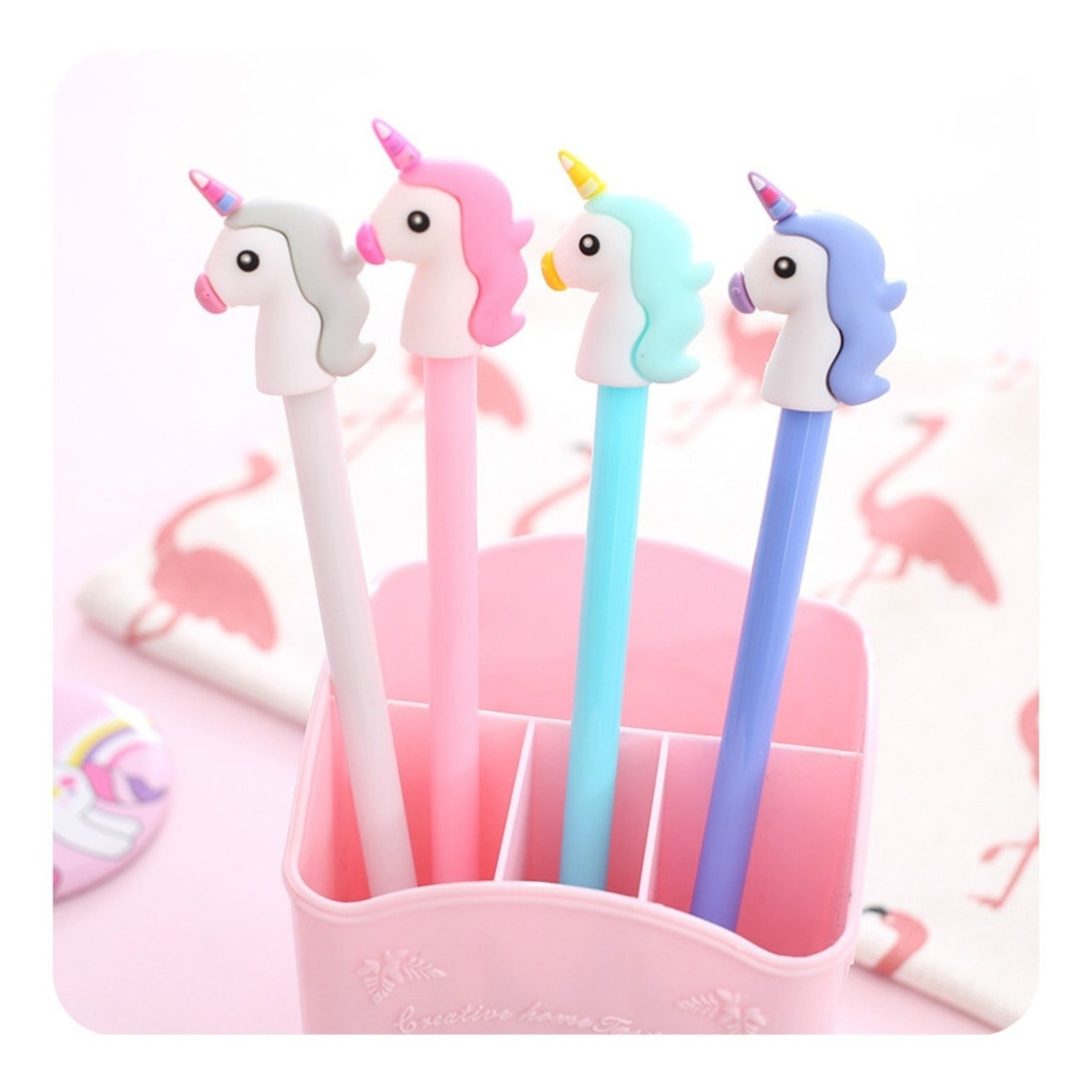 Lapicera Boligrafo Divertida Escolar Liceal Kawaii Unicornio - Imagen 6