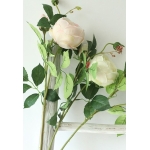 Ramo Flores De 3 Cabezas Rosas Decorativas 61 Cm - Imagen 3