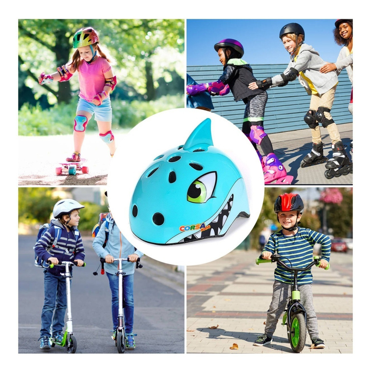 Casco Para Niño Bicicleta Patineta Seguridad Varios Diseños - Imagen 5