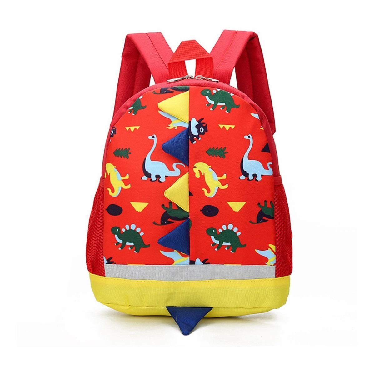 Mochila Infantil Escolar Dinosaurios 3d Divertidos Colores - Imagen 1
