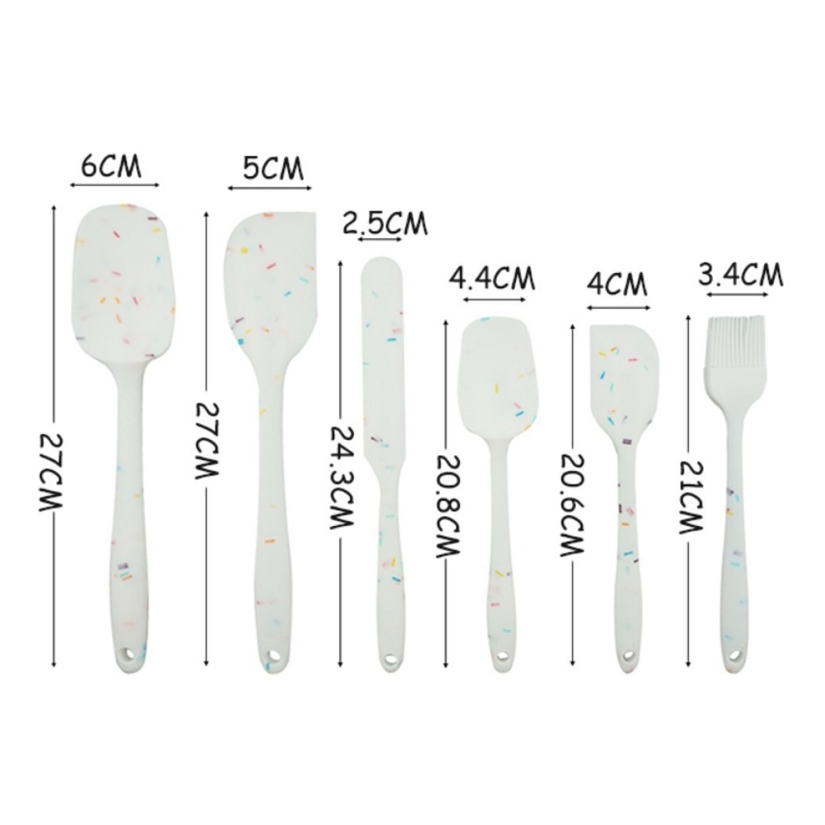 Set X6 Utensilios Menage Silicona De Cocina Repostería - Imagen 20