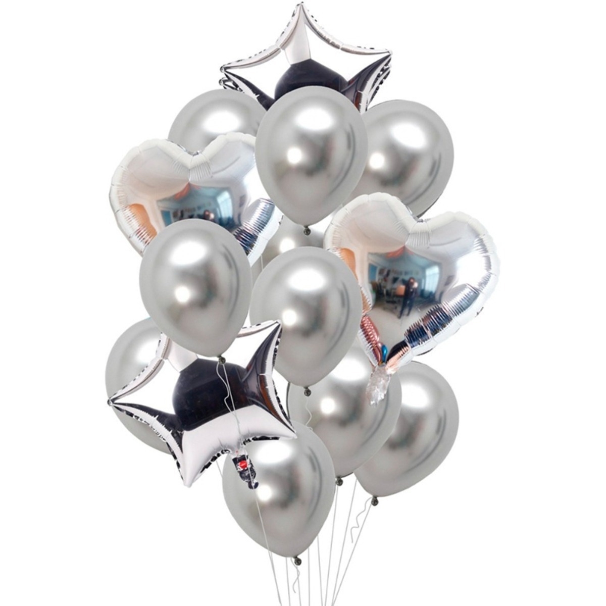 Set X 14 Decoracion De Cumpleaños Set Globos Celebracion - Imagen 1