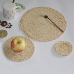 Individual Mimbre Fino Posa Plato Circular Salvamantel 34 Cm - Imagen 2