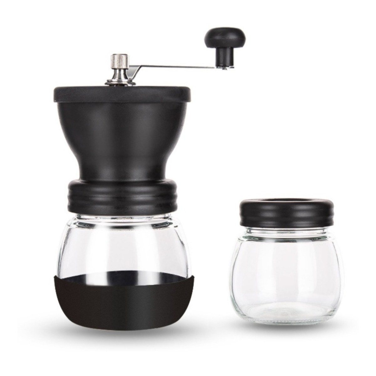 Molinillo Café Manual Fresas De Cerámica +frasco Para Granos - Imagen 1