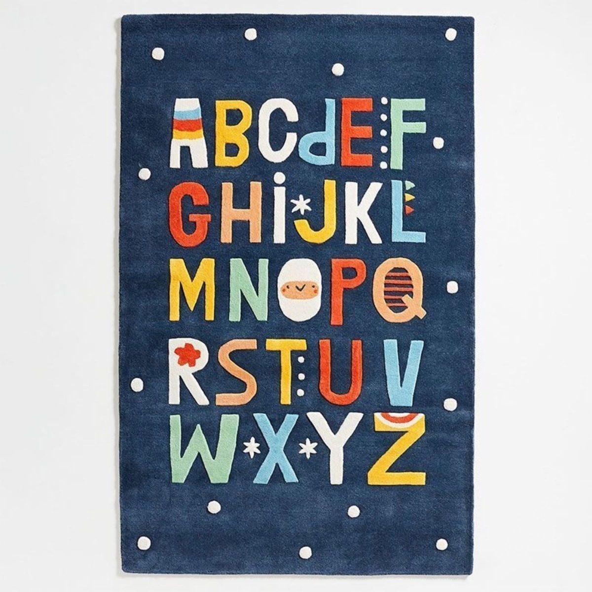 Alfombra Infantil Estilo Nordico Abecedario 80x120 Iluminara - Imagen 1