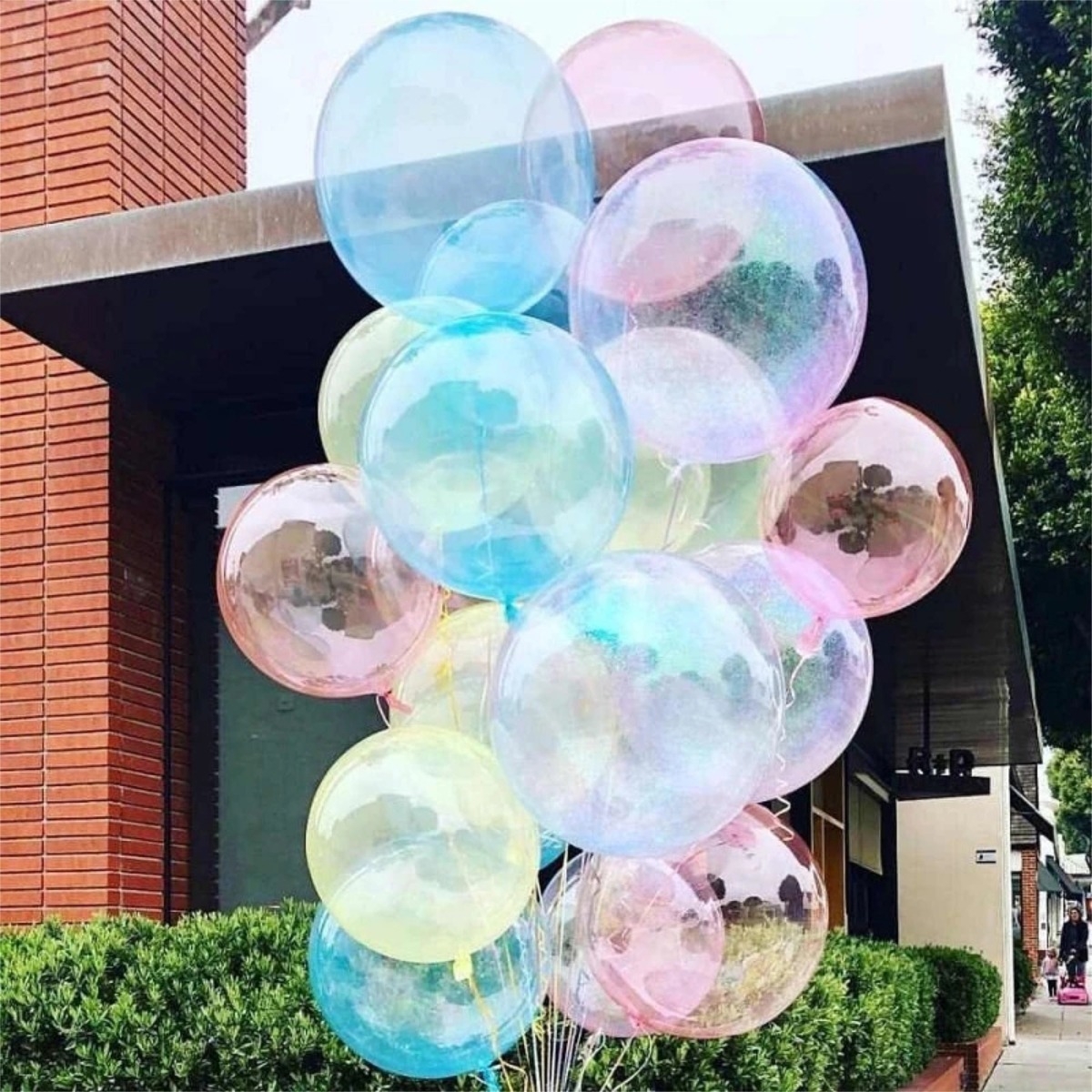 Pack X 100 Globos Semitransparente Fiestas Celebraciones - Imagen 1