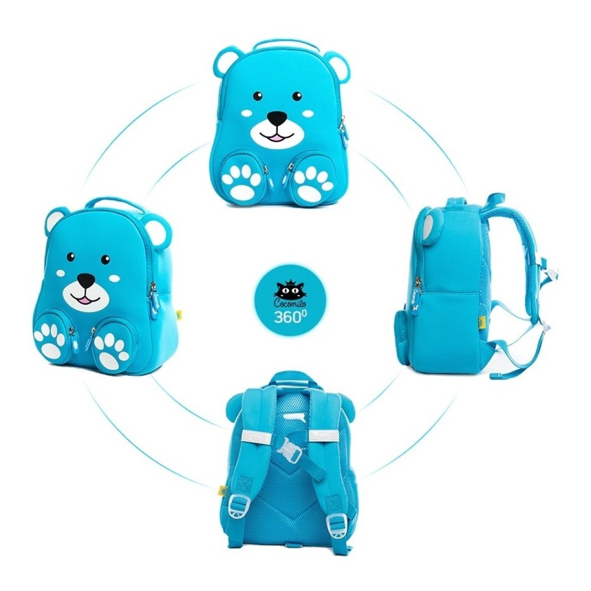 Mochila Animales 3d Para Seguridad Infantil E Impermeable - Imagen 3