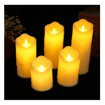 Vela Led Grande Imitación Llama Decoración A Pila 20 Cm - Imagen 5